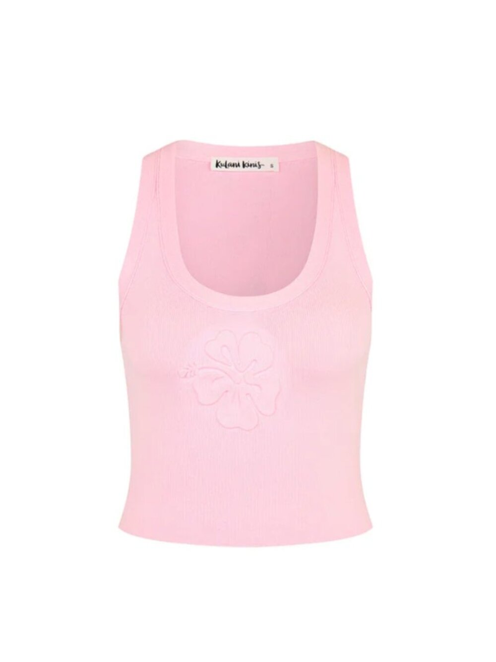 Embossed Knit Tank - Pocket Pink